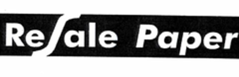 RESALE PAPER Logo (USPTO, 07/23/2010)