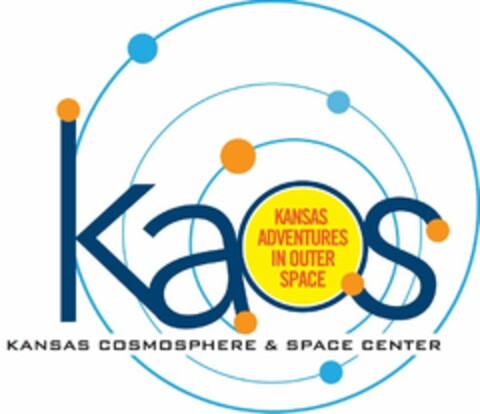 KAOS KANSAS ADVENTURES IN OUTER SPACE KANSAS COSMOSPHERE & SPACE CENTER Logo (USPTO, 24.08.2010)