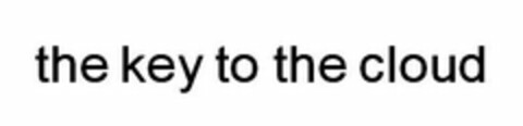 THE KEY TO THE CLOUD Logo (USPTO, 27.10.2010)