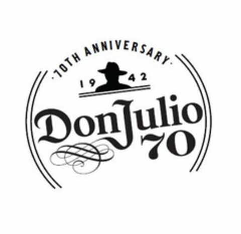 DON JULIO 70 1942 70TH ANNIVERSARY Logo (USPTO, 25.04.2011)