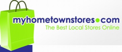 MYHOMETOWNSTORES.COM THE BEST LOCAL STORES ONLINE Logo (USPTO, 08/24/2011)