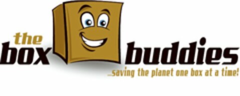 THE BOX BUDDIES ... SAVING THE PLANET ONE BOX AT A TIME! Logo (USPTO, 09/20/2011)