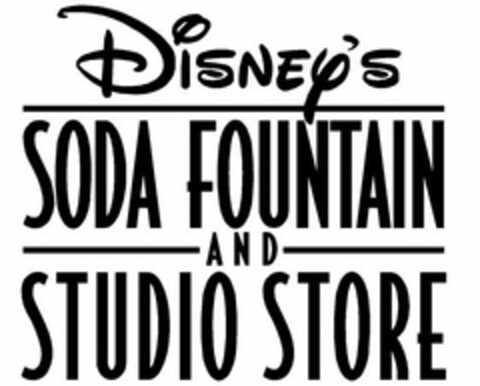 DISNEY'S SODA FOUNTAIN AND STUDIO STORE Logo (USPTO, 25.10.2011)