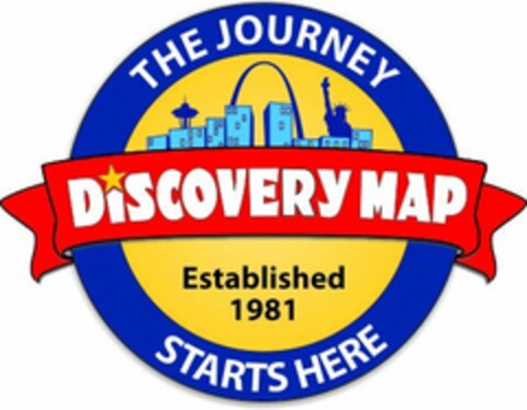 DISCOVERY MAP THE JOURNEY STARTS HERE ESTABLISHED 1981 Logo (USPTO, 19.01.2012)