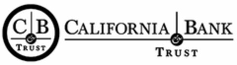 CB & TRUST CALIFORNIA BANK & TRUST Logo (USPTO, 27.03.2012)