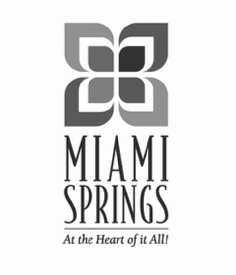 MIAMI SPRINGS AT THE HEART OF IT ALL! Logo (USPTO, 04/27/2012)