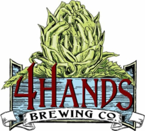 4 HANDS BREWING CO. Logo (USPTO, 30.07.2012)