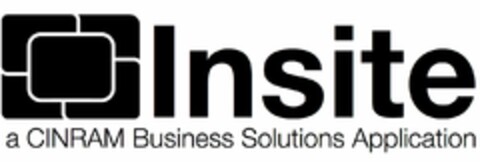 INSITE A CINRAM BUSINESS SOLUTIONS APPLICATION Logo (USPTO, 16.04.2013)