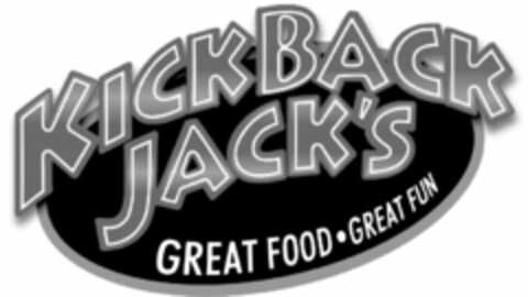 KICKBACK JACK'S GREAT FOOD·GREAT FUN Logo (USPTO, 03/30/2015)