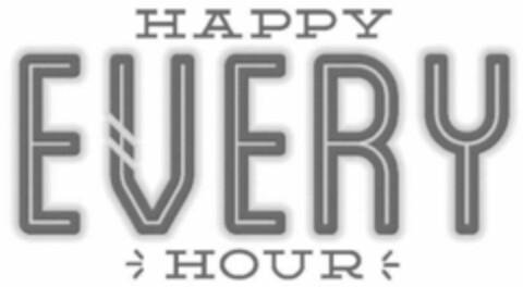 HAPPY EVERY HOUR Logo (USPTO, 14.05.2015)