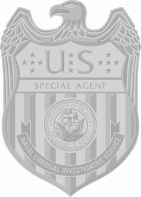 US SPECIAL AGENT · DEPARTMENT OF THE NAVY · UNITED STATES OF AMERICA NAVAL CRIMINAL INVESTIGATIVE SERVICE Logo (USPTO, 17.09.2015)