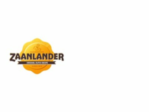 ZAANLANDER ORIGINAL DUTCH RECIPE KAASMEESTERS SINDS 1919 Logo (USPTO, 05/17/2016)