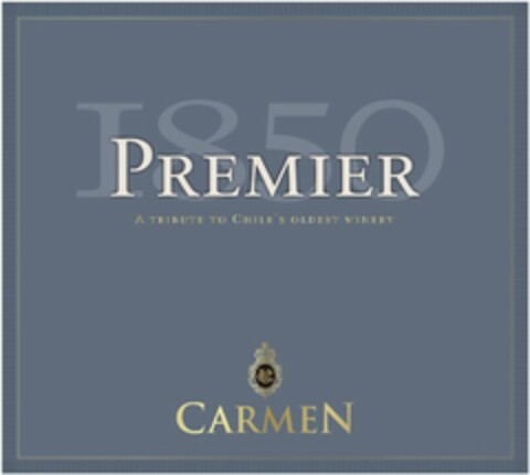 1850 PREMIER A TRIBUTE TO CHILE¿S OLDEST WINERY CARMEN VC Logo (USPTO, 07/08/2016)