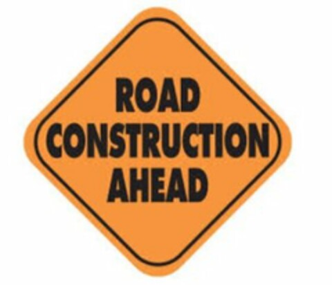 ROAD CONSTRUCTION AHEAD Logo (USPTO, 30.09.2016)