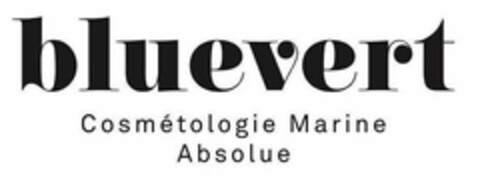 BLUEVERT COSMÉTOLOGIE MARINE ABSOLUE Logo (USPTO, 20.02.2018)