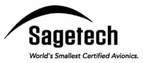 SAGETECH WORLD'S SMALLEST CERTIFIED AVIONICS. Logo (USPTO, 03.07.2018)