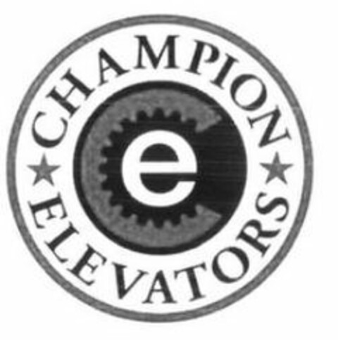 CHAMPION ELEVATORS E Logo (USPTO, 02/12/2019)