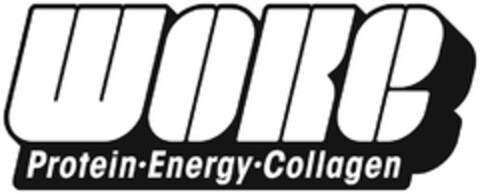 WOKE PROTEIN · ENERGY · COLLAGEN Logo (USPTO, 03/04/2019)