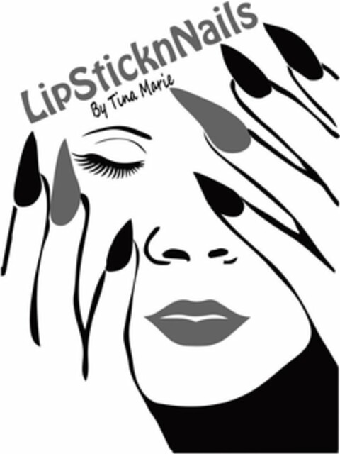 LIPSTICKNNAILS BY TINA MARIE Logo (USPTO, 13.05.2020)