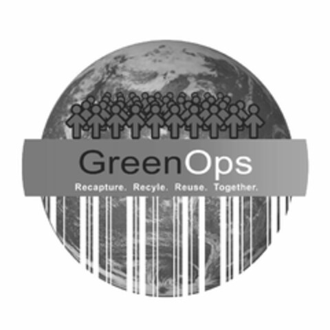 GREEN OPS RECAPTURE. RECYCLE. REUSE. TOGETHER. Logo (USPTO, 29.01.2009)