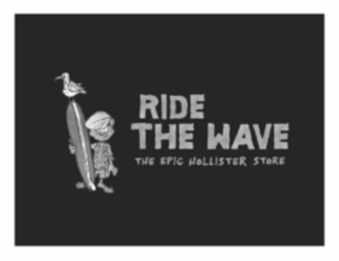 RIDE THE WAVE THE EPIC HOLLISTER STORE. Logo (USPTO, 28.04.2009)