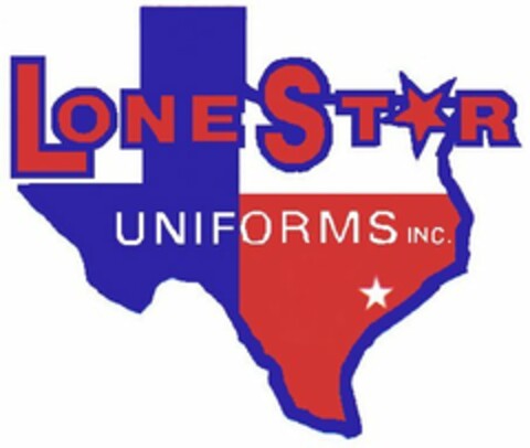 LONE STAR UNIFORMS INC. Logo (USPTO, 04.01.2010)