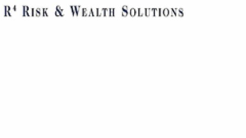 R4 RISK & WEALTH SOLUTIONS Logo (USPTO, 08/17/2010)