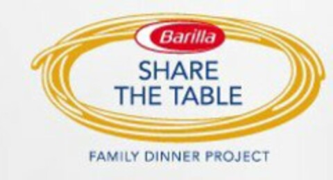 BARILLA SHARE THE TABLE FAMILY DINNER PROJECT Logo (USPTO, 05/12/2011)