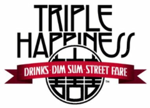 TRIPLE HAPPINESS DRINKS DIM SUM STREET FARE Logo (USPTO, 17.06.2011)