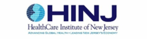 HINJ HEALTHCARE INSTITUTE OF NEW JERSEYADVANCING GLOBAL HEALTH · LEADING NEW JERSEY'S ECONOMY Logo (USPTO, 02/02/2012)