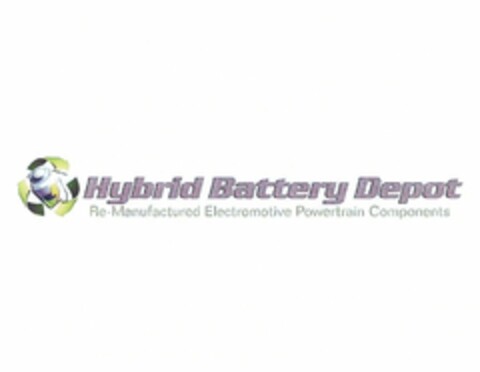 HYBRID BATTERY DEPOT RE-MANUFACTURED ELECTROMOTIVE POWERTRAIN COMPONENTS Logo (USPTO, 04/19/2012)