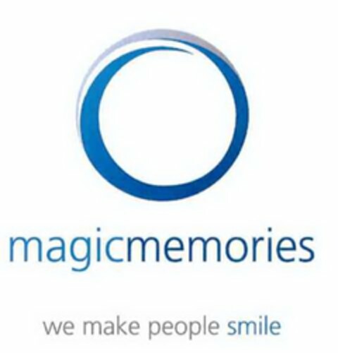 MAGICMEMORIES WE MAKE PEOPLE SMILE Logo (USPTO, 04.05.2012)