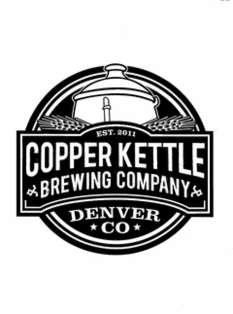 COPPER KETTLE BREWING COMPANY EST. 2011 DENVER CO Logo (USPTO, 10.04.2013)