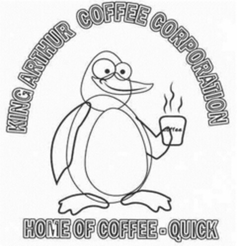 KING ARTHUR COFFEE CORPORATION HOME OF COFFEE - QUICK Logo (USPTO, 28.06.2013)