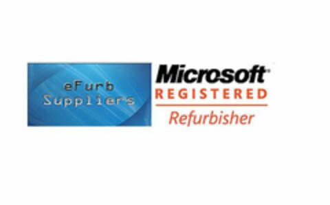 EFURB SUPPLIERS MICROSOFT REGISTERED REFURBISHER Logo (USPTO, 04.03.2014)