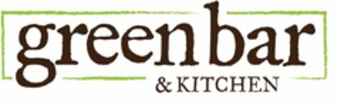 GREENBAR & KITCHEN Logo (USPTO, 29.04.2014)
