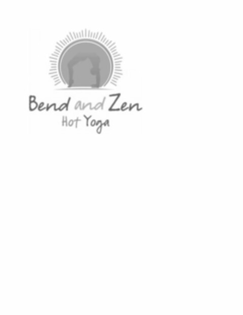 BEND AND ZEN HOT YOGA Logo (USPTO, 25.02.2015)