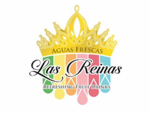 AGUAS FRESCAS LAS REINAS REFRESHING FRUIT DRINKS Logo (USPTO, 05/15/2015)