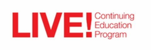 LIVE! CONTINUING EDUCATION PROGRAM Logo (USPTO, 14.08.2015)