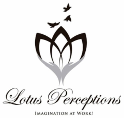 LOTUS PERCEPTIONS IMAGINATION AT WORK! Logo (USPTO, 03.08.2016)