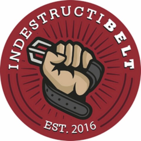 INDESTRUCTIBELT EST. 2016 Logo (USPTO, 08/15/2016)