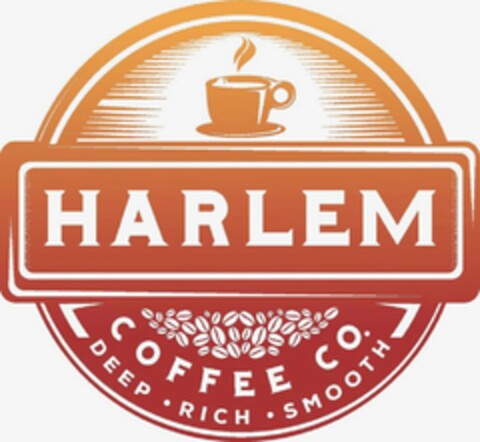 HARLEM COFFEE CO. DEEP RICH SMOOTH Logo (USPTO, 10/26/2016)