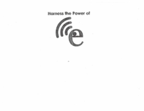 HARNESS THE POWER OF E Logo (USPTO, 19.06.2018)