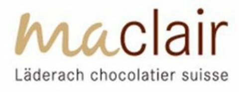 MACLAIR LÄDERACH CHOCOLATIER SUISSE Logo (USPTO, 12.04.2019)