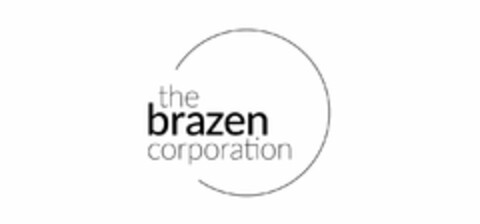 THE BRAZEN CORPORATION Logo (USPTO, 07/03/2019)