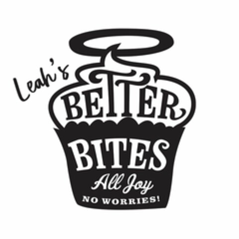 LEAH'S BETTER BITES ALL JOY NO WORRIES! Logo (USPTO, 01.08.2019)