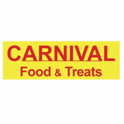 CARNIVAL FOOD & TREATS Logo (USPTO, 28.10.2019)