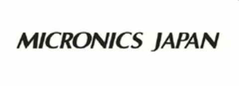 MICRONICS JAPAN Logo (USPTO, 21.01.2020)