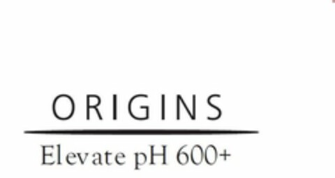 ORIGINS ELEVATE PH 600+ Logo (USPTO, 25.02.2020)