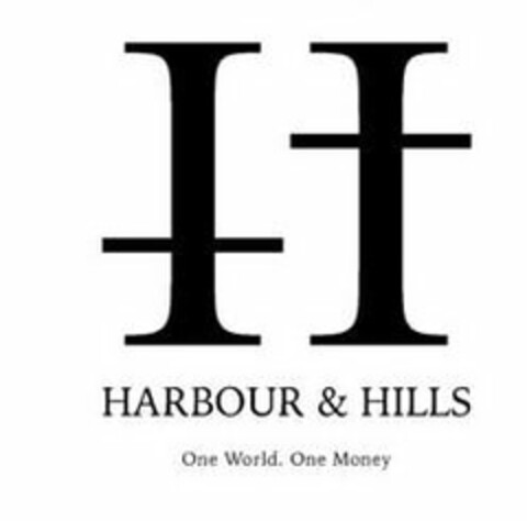 H HARBOUR & HILLS ONE WORLD. ONE MONEY Logo (USPTO, 03/05/2020)